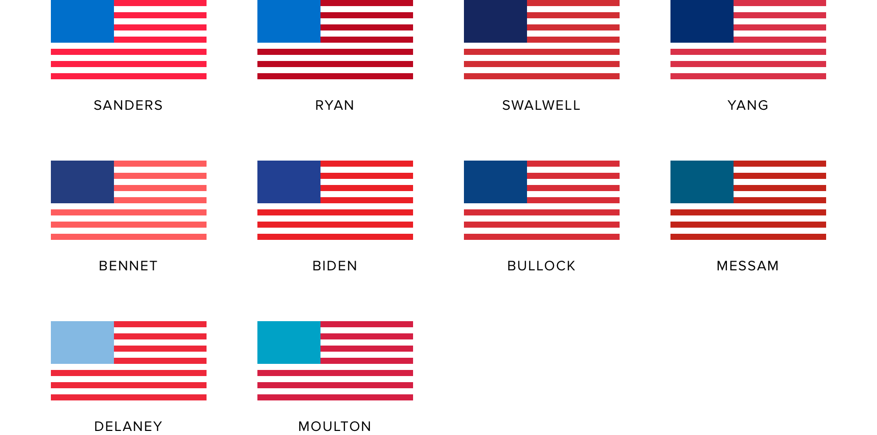 Traditional campaign colors