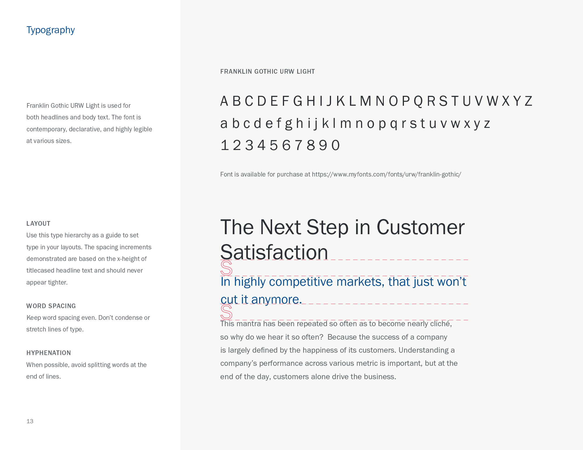typography guidelines