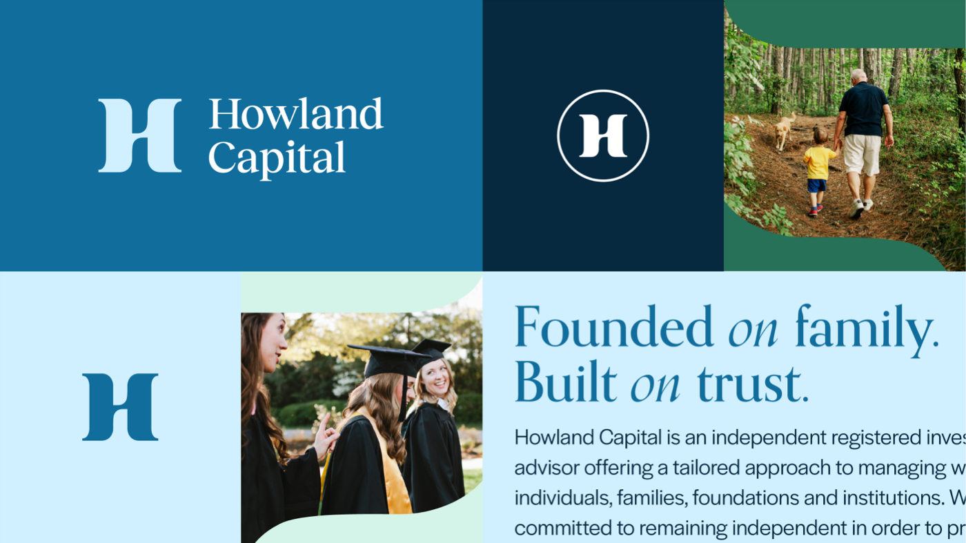 Howland Capital visual identity collage