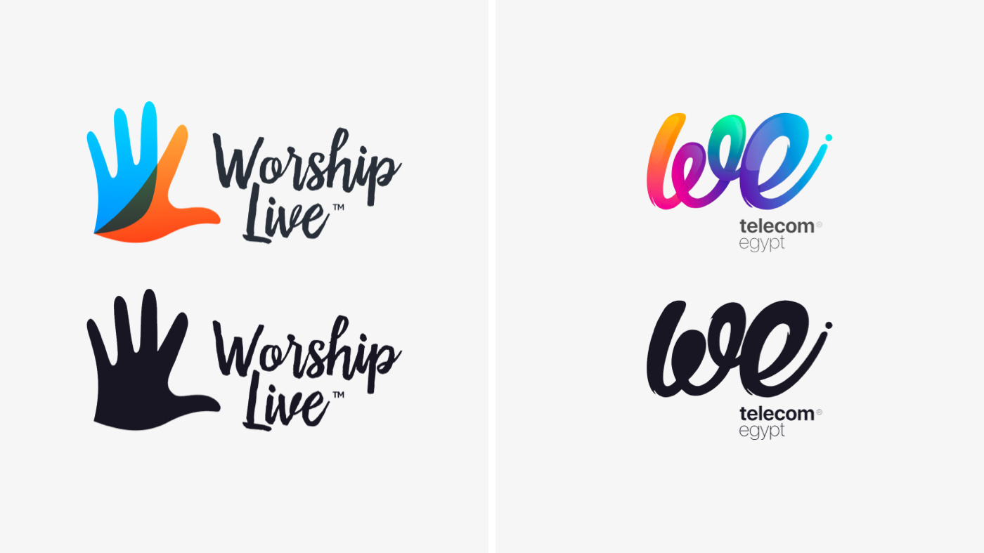 Worship Live logo WE Telecom Egypt logo