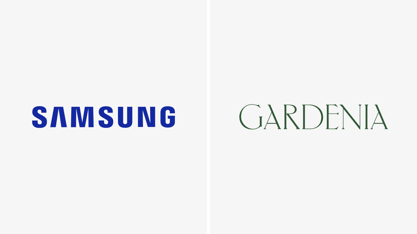 Samsung logo and Gardenia logo