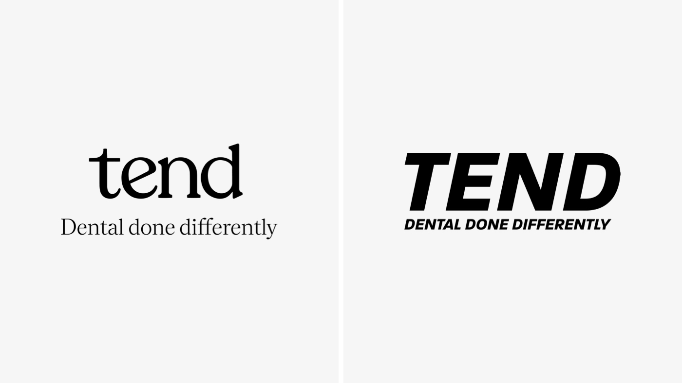 Two variations on the Tend logo