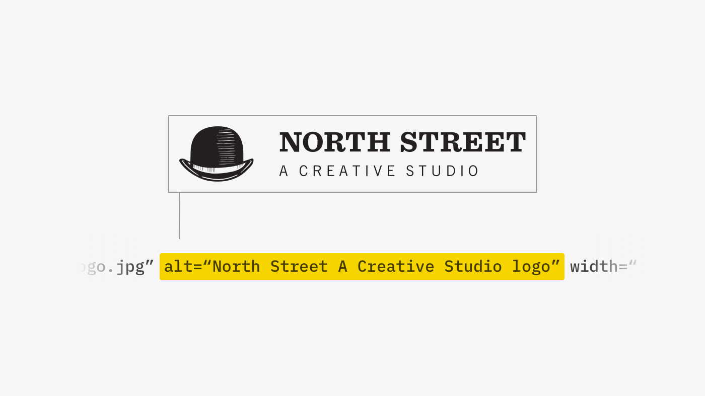 North Street logo showing how to use alt text